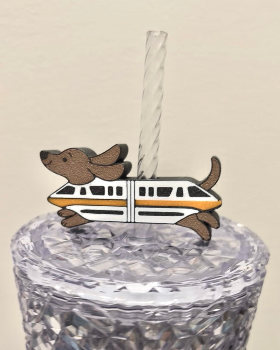 Monorail Pup Straw Topper